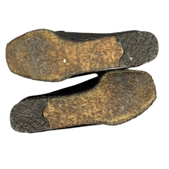 Stuart Weitzman moc croc wedge tassel loafers - Picture 3 of 5